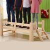 Solid Wood Children's Bed with Safety Railings