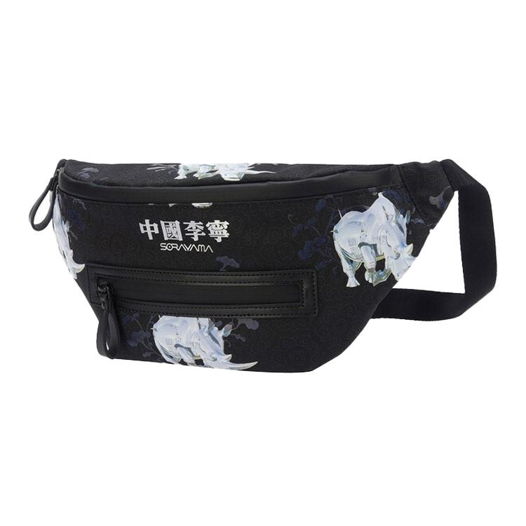 

Новая коллаборация LiNing Sky Mountain Base Полиэстеровая сумка-слинг поясная сумка обычная унисекс черная ABLR154 31.0*7.1*16.0CM