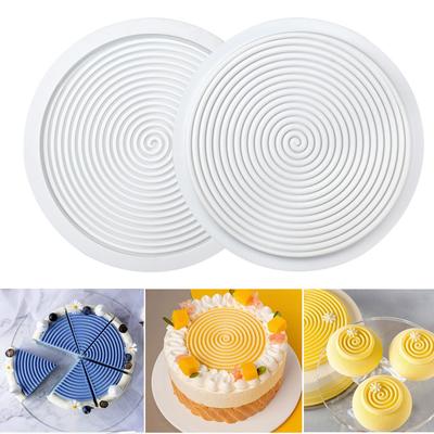 Silikonová forma na pečení na pečivo 1/2/6/15 otvorů 3D spirálový tvar Forma na mousse dort Kulatá forma na čokoládu Pekárenské příslušenství
