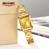 SKMEI 2582 Watch Waterproof Date Fashion Steel Strip Light Luxury Watches Montre Femme Exquisite Square Business Women's Quartz