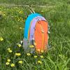 Schoolbag new outdoor color contrast sports mountaineering bag high value travel backpack large capacity fashion simple color contrast backpack