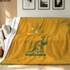 Australian Wallabies Print Flannel Blanket High Quality Warm Comfortable Cover for All Seasons Perfect for Gifts Home Decor
