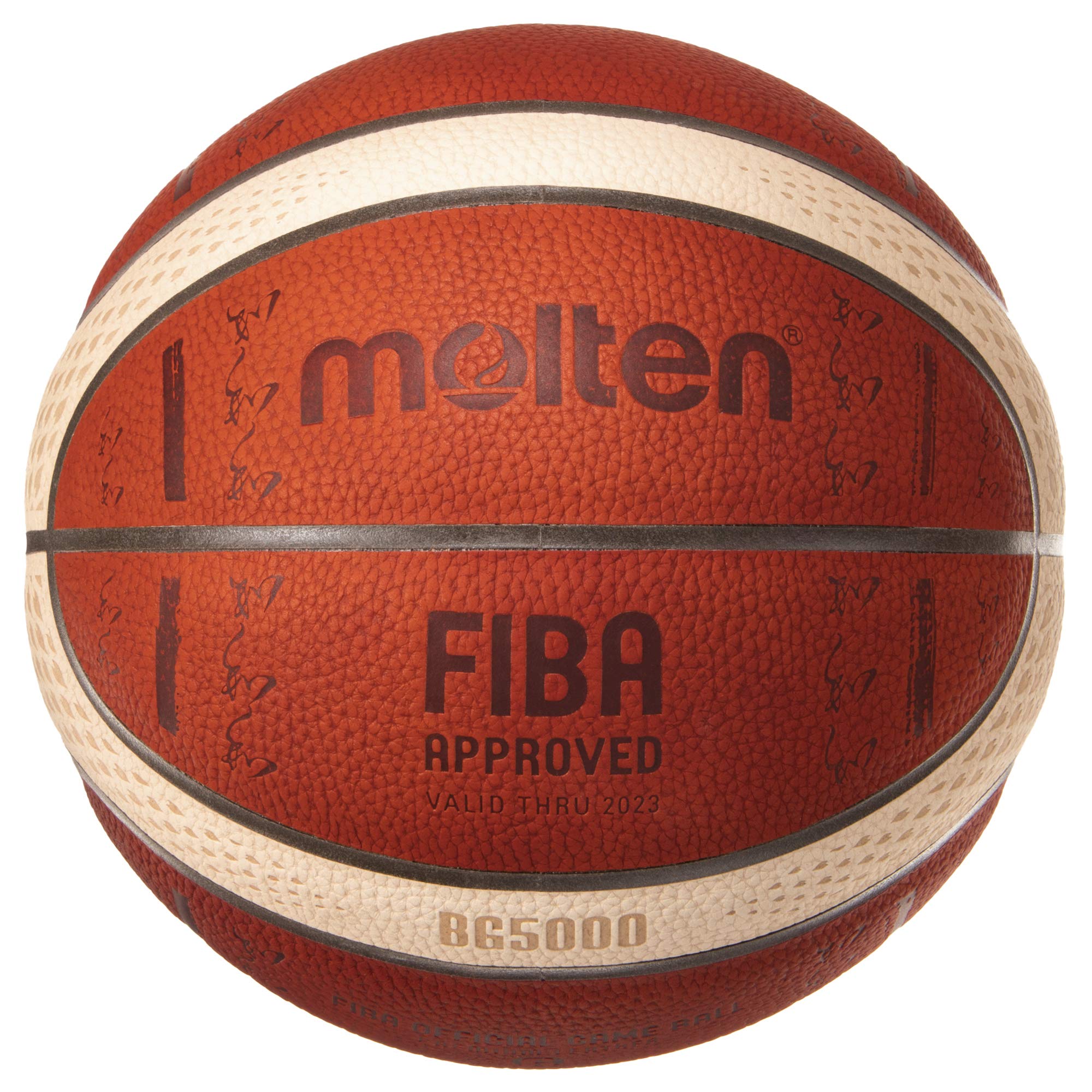 

Molten BG5000 FIBA Special Edition Size for Girls High School and Internationally Orange and Basketball, 6, (Junior Up), Certified, Ivory, B6G5000-S0J