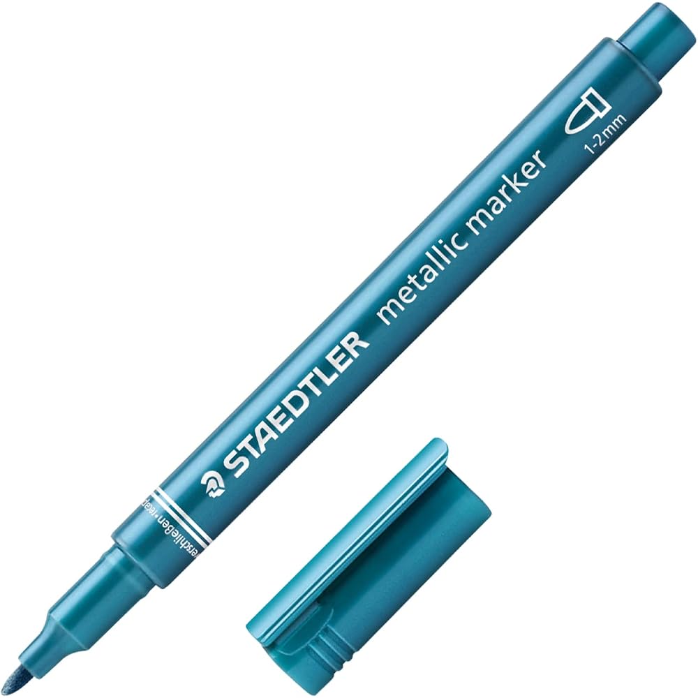 STAEDTLER (STAEDTLER) Metallic Marker Pens, Metallic Blue, 10-Pack, 8323-373*10