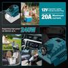 Adaptor de Alimentare cu Baterie potrivit Pentru Makita/Milwaukee 18V Litiu Brichetă Auto 12/20A/USB/Tip-C Convertor