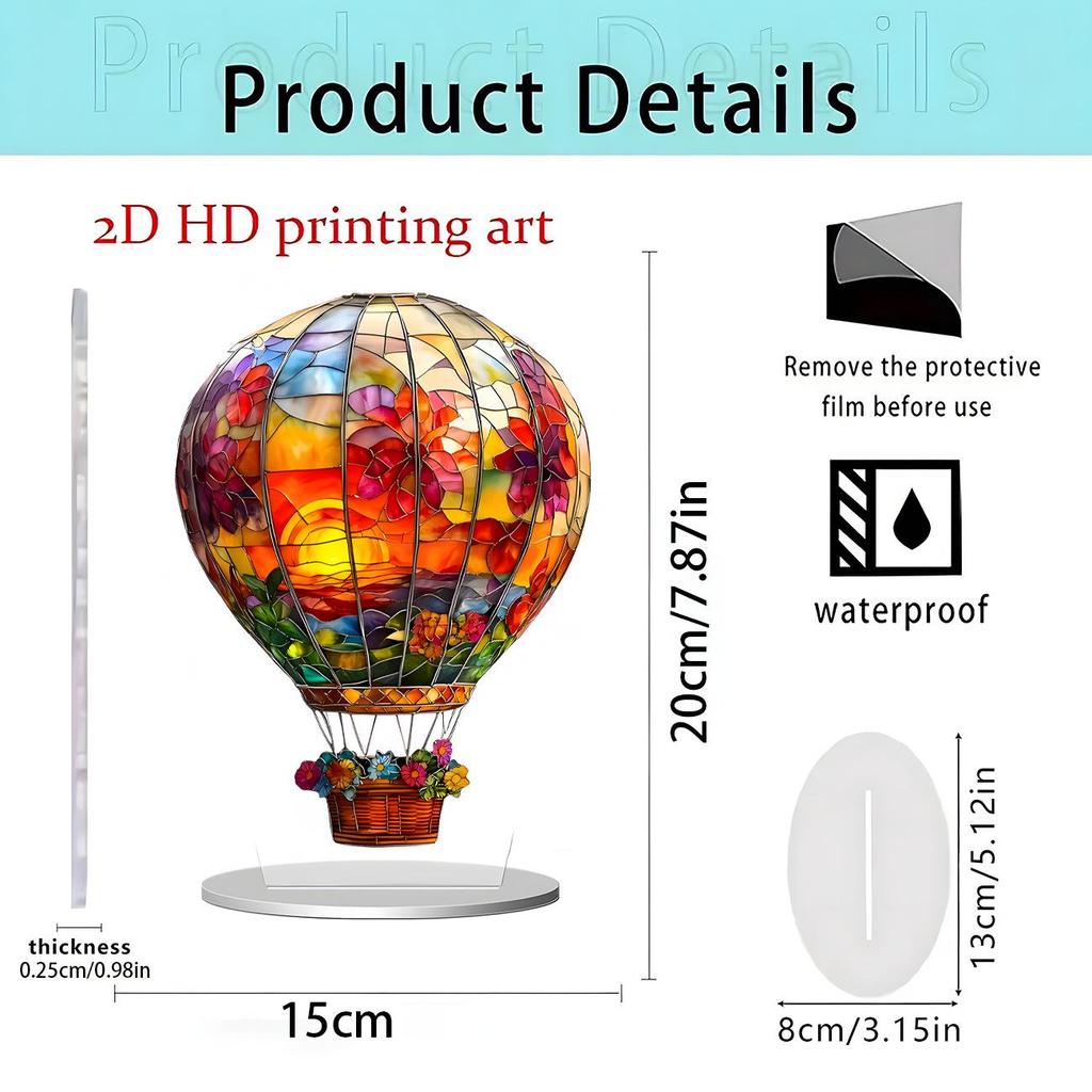 Fairy Tale Flower Fairy & Unicorn 2D Acrylic Ornament for Home Decor