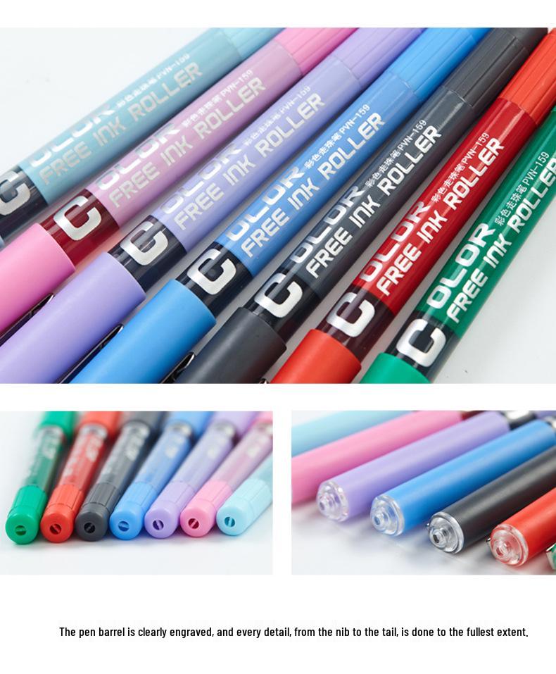 PVN-159 Red Needle-Type Gel Pen for Students, Signatures, and Office Use