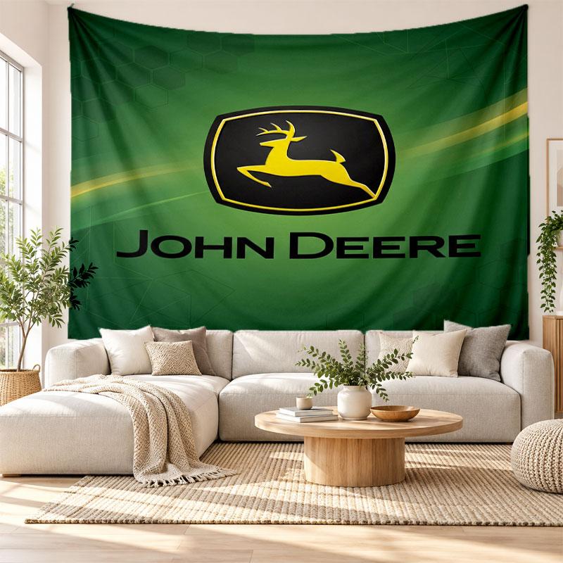 John Deere Wandteppich, Weiches Stoff Wandbehang, Dekorative Kulisse für Schlafzimmer Heimwandkunst