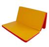 gymnastic mat Gamma 150x100x5 trzyczęściowy - red/yellow