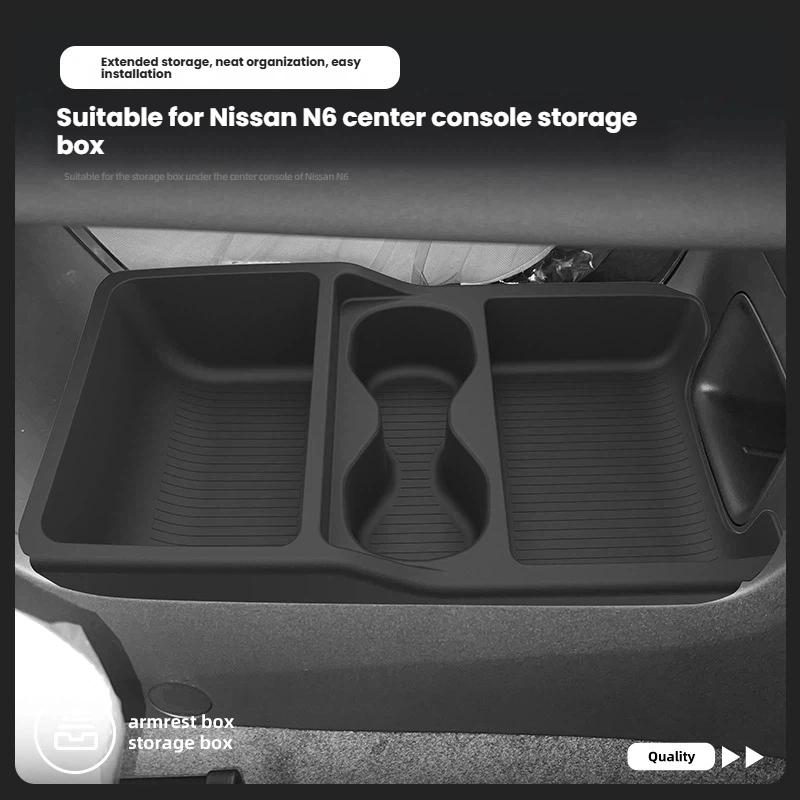 For the 2026 Nissan N6 Center Console Under-tray Car-mounted Storage Box Interior Storage Accessory Storage Interior Us