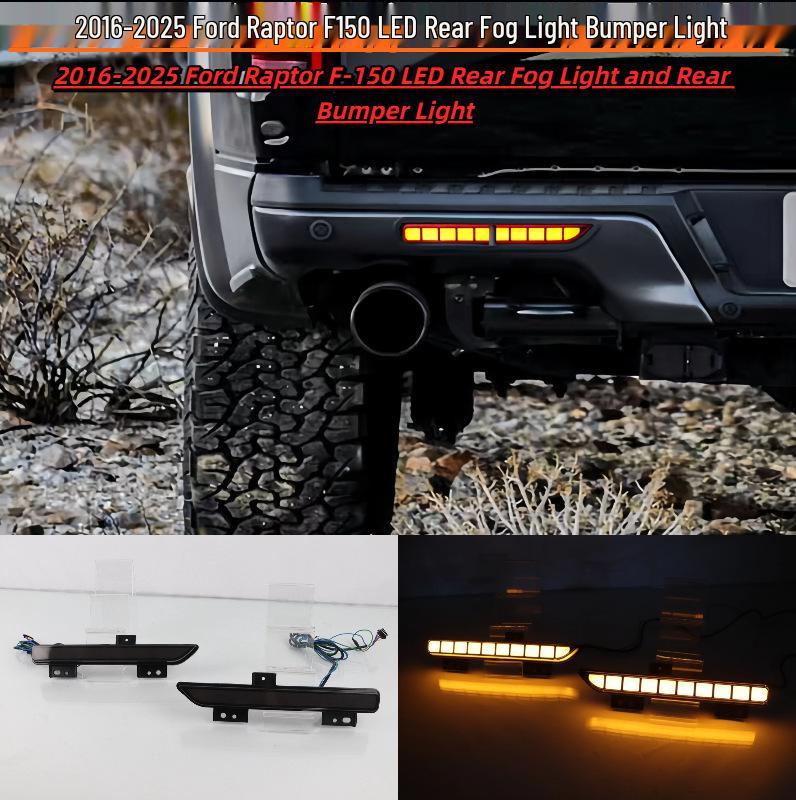 Ford Raptor F150 (2016-2025) Rear Bumper, Fog & Brake Lights