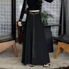 Elegant High-Waisted A-Line Maxi Skirt with Belt for Women – Autumn 2025