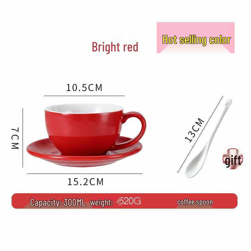 European Ceramic Coffee Set: Professional Latte Art, Cappuccino & Sawada Cups