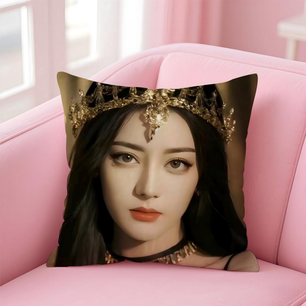 Popular fashion Elegant Chinese DDilraba Dilmurat Cushion Cover Pillow Case Soft Friendly Fabric Concealed Zipper