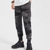Li Ning Badfive Basketball Series Color Block Casual Comfortable Cuffed Sports Pants Men Bottoms Black Camouflage AKLQ503-1