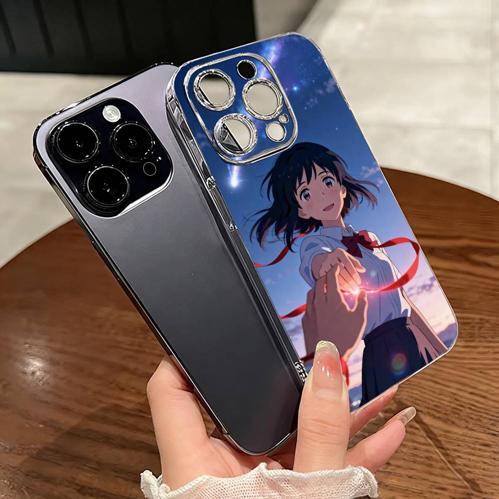 Anime Your-r N-Name-e Phone Case For iPhone 17 16 15 14 13 12 11 Mini Pro Max Plus Transparent Cover