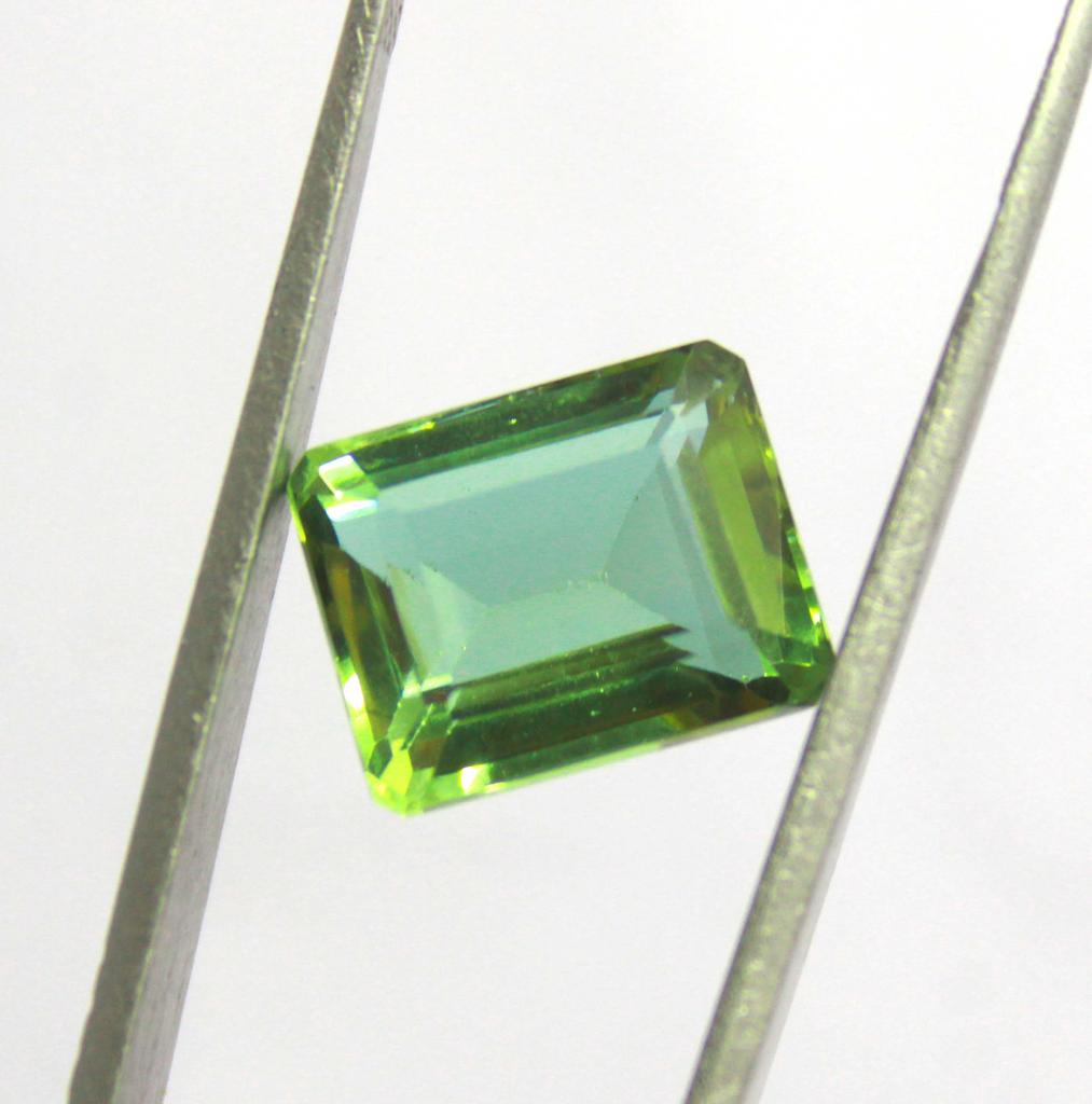 10.95 Carat Top Quality Purple Alexandrite Emerald Shape Russia Certified Gemstone SN571