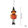 4PCS Halloween Decorations Gold-Threaded Pumpkin Witch Figurine Mini Hanging Ornaments