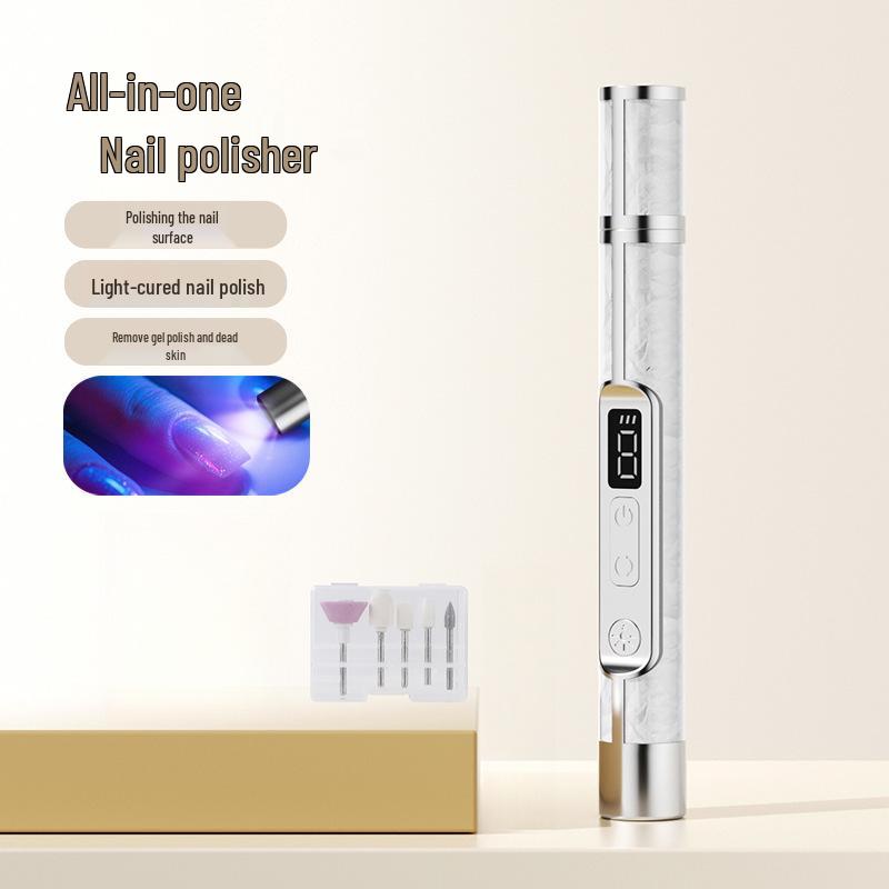 2-in-1 Elektrischer Nagelknipser & Polier-/Härtungs-LED-Lampe