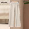 Mid-Aged Women's Elastic Straight-Leg Fall Casual Pants