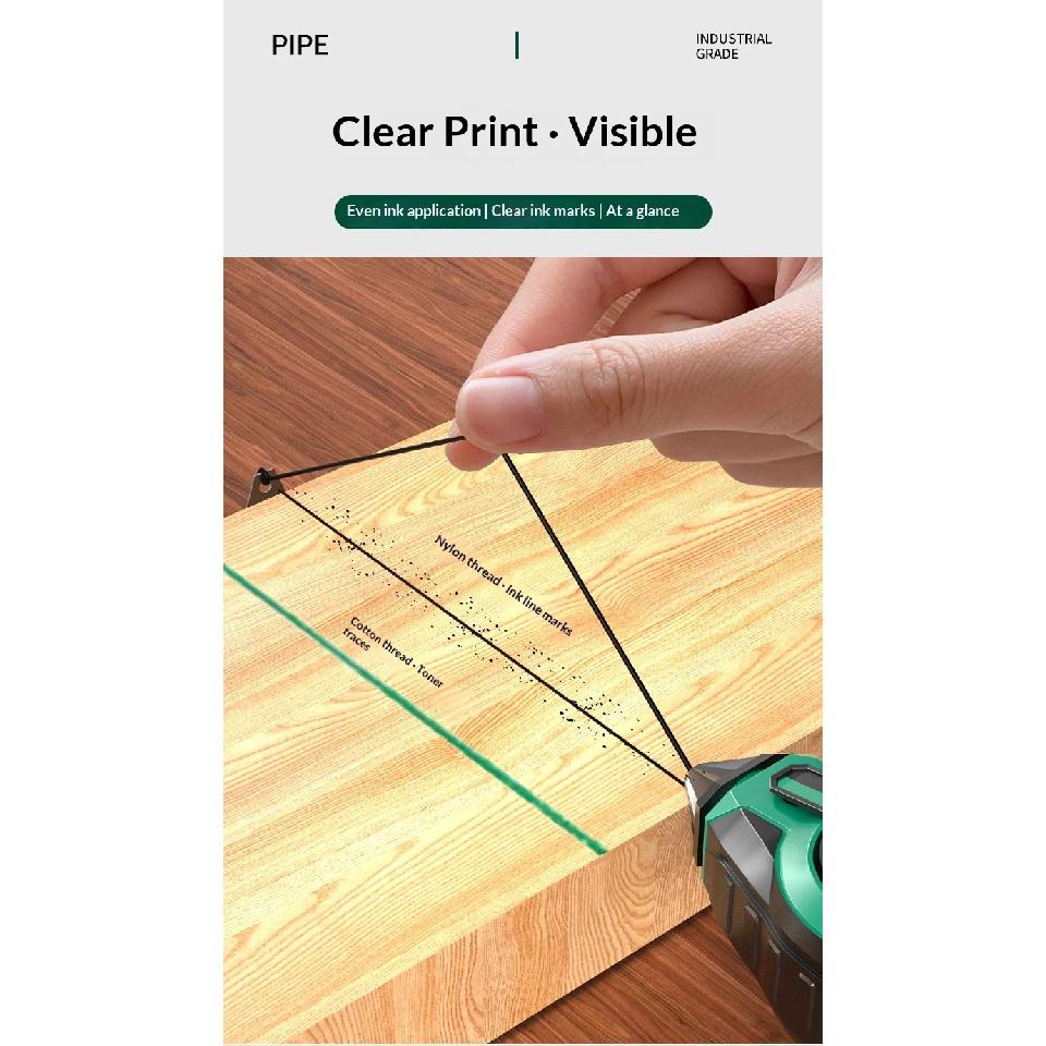 3Pcs Line Marking Tool Chalk Line Reel For Woodworking Workshop Home Renovation Enthusiasts With Quick Retraction And Fine Point