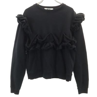Made In Italy Long Sleeve Frill Sweatshirt Trainer S Back Brushed Women Used