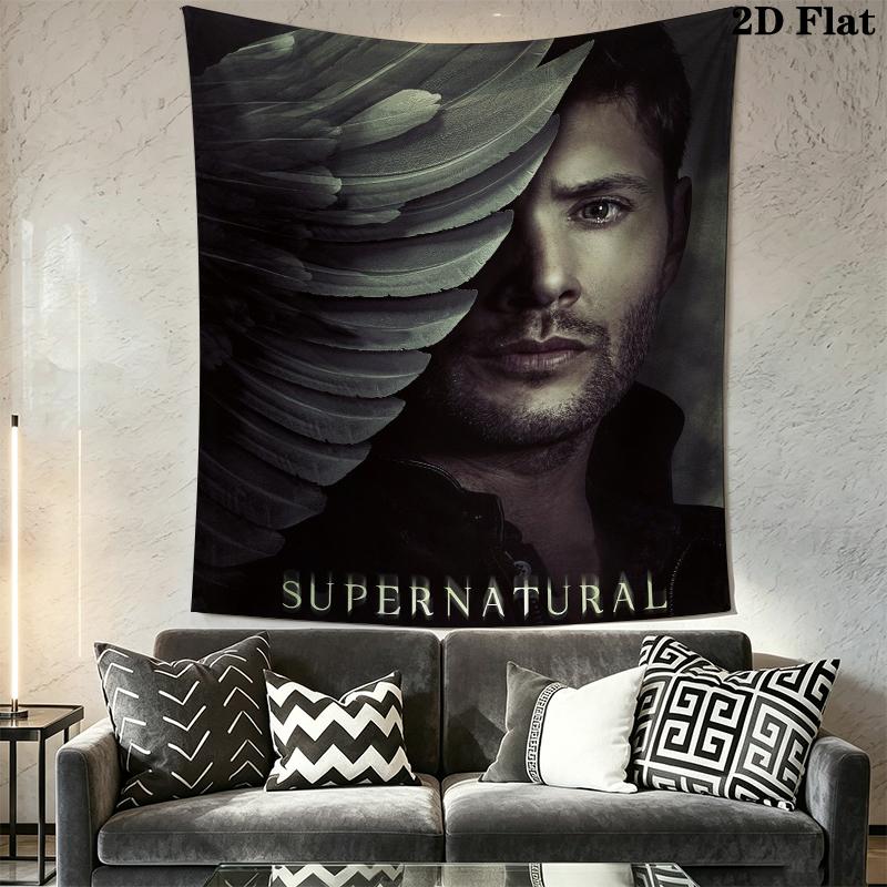 supernatural Wall Tapestry Aesthetic Wall Hanging Printed Fabric Blanket Decorative Tapestries for Bedroom Living Room Home Decor
