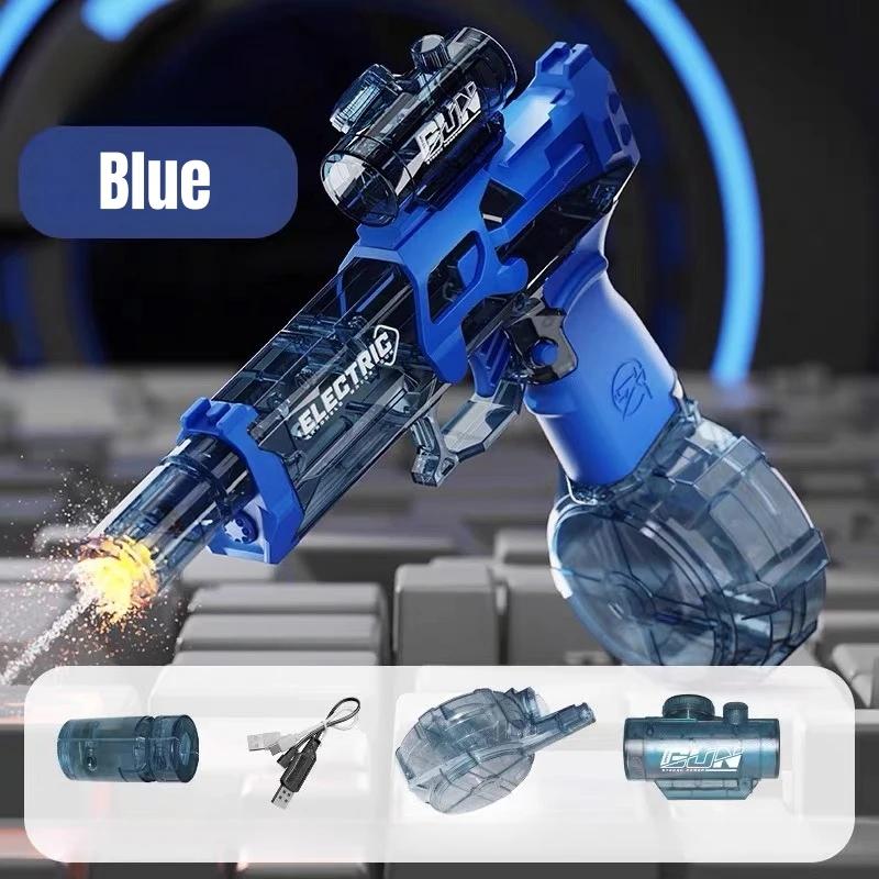 

Bursts Electric Water Gun Simulated Flame High Pressure Automatic Waterguns Summer Outdoor Beach Pool Fight Games Toys Kids Gift