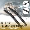 BROSHOO Car Wiper Blade Natural Rubber 16"+16" - For JEEP Gladiator JT Front Windshield Windscreen Cars Accessories