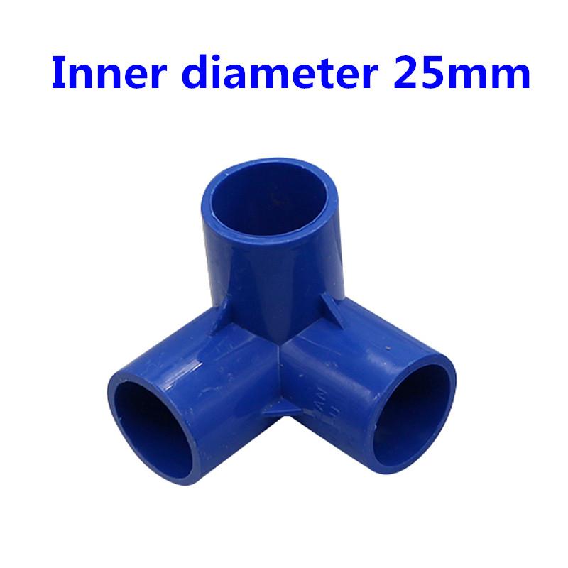 PVC Three-dimensional 3 Way 4 Way 5 Way Water Pipe Connector Innner Diameter 25mm Pipe Fittings Irrigation Equal Adapter 1 Pc