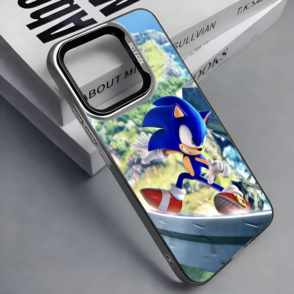 Game S-Sonic The H-Hedgehog Phone Case For iPhone 17,16,15,14,13,12,11 Plus,Pro Max,Colored Silver Phone Case iPhone12