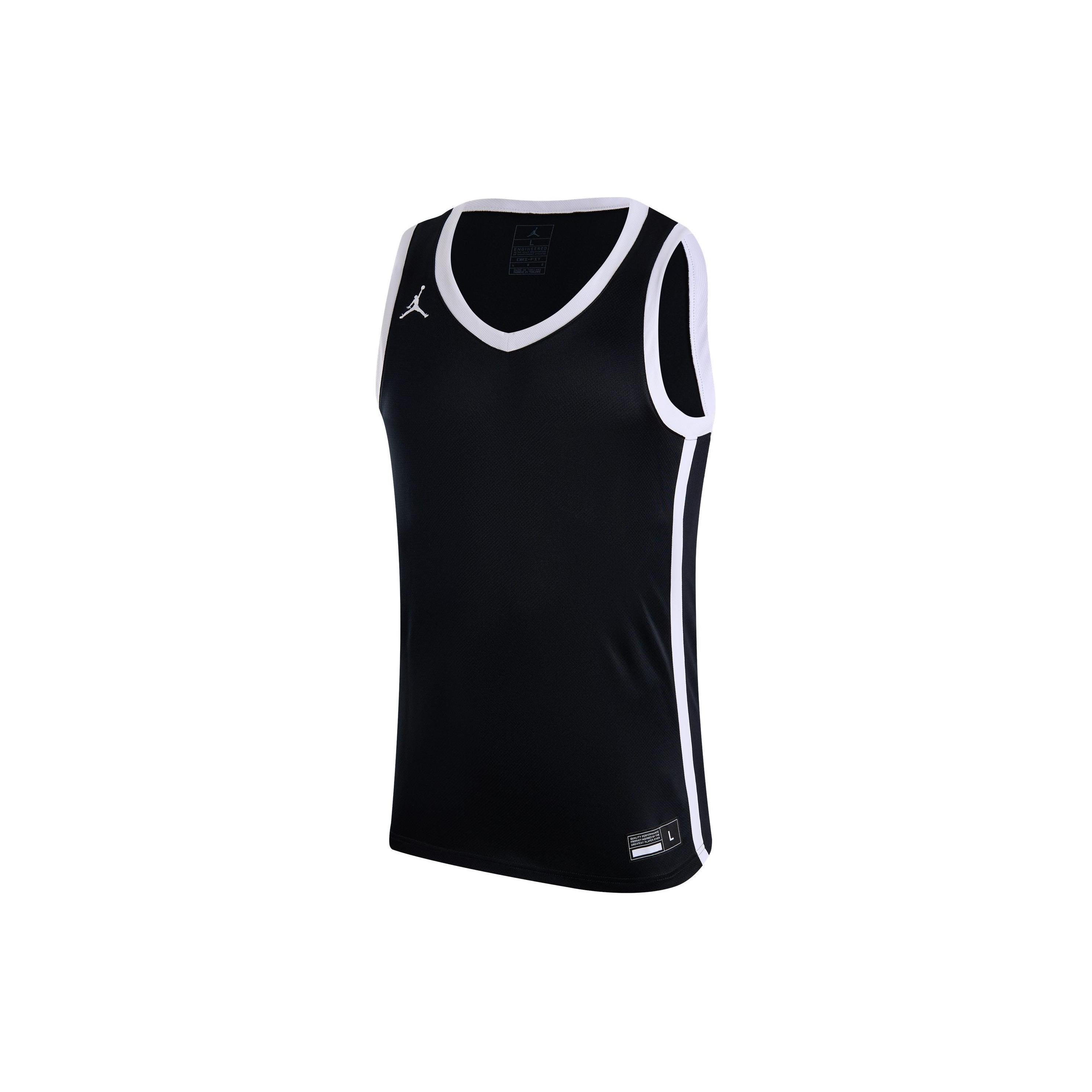 Jordan SS24 DRI FIT Basketball Jersey Men s Team Black HF0523-012 S
