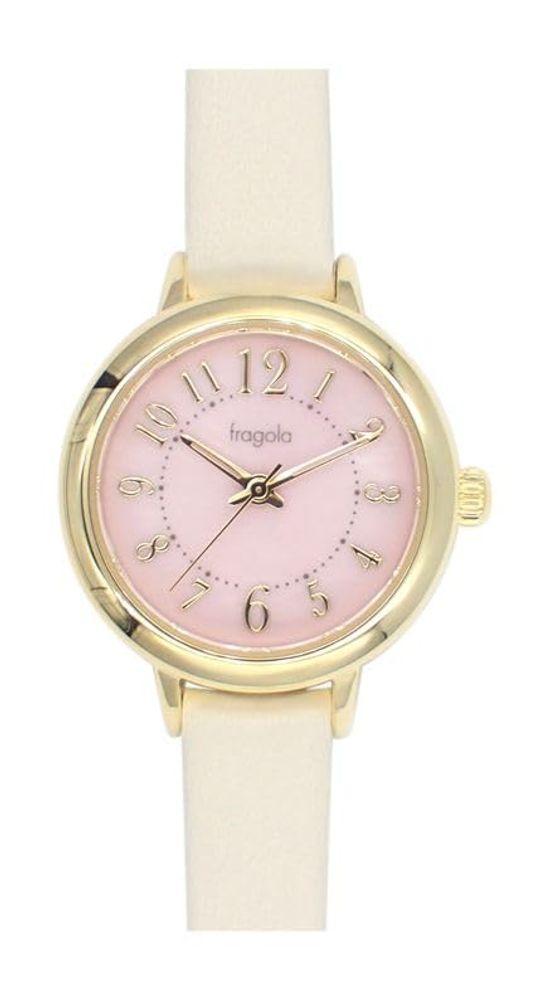 

[Follow] Watch Fragola 10 ATM Water Resistant Shell Watch H04822A-1 GD/IV Women s Ivory