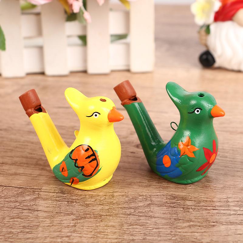 Coloured Drawing Water Bird Whistle For Kid Early Learning Educational Children Toy Musical Instrument Bathtime Musical Toy