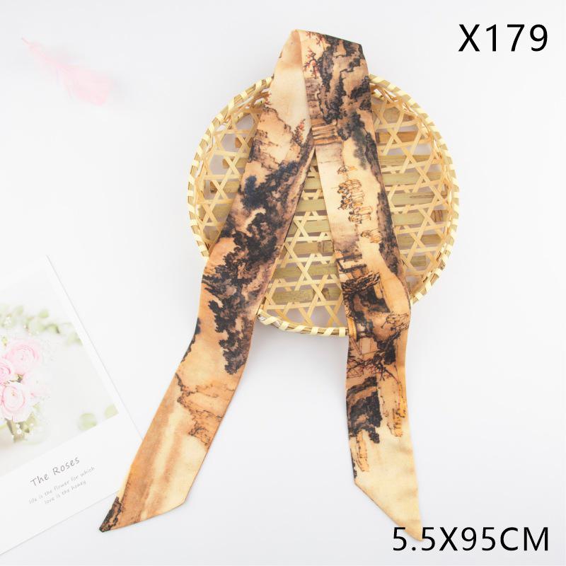 Versatile Vintage Silk Scarf: Hair Tie, Headband, Bag Accessory