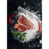 Delicious Grilled Tomahawk Steak Posters Retro Meat Cuts Steak Guide BBQ Prints Canvas Painting Wall Pictures Home Kitchen Decor