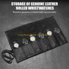 92MF Cowhides Mechanical Watch Protective Roll Watches Case Mechanical Timepieces Protector with Soft Velvets Interior