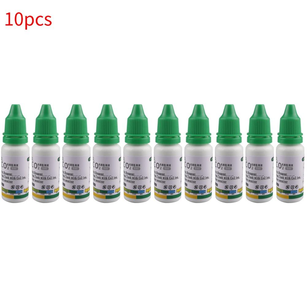 15ml Aquarium CO2 Solution Monitor CO2 System Concentration Fish Tank Glass Liquid Tester Fluid Glass Carbon Dioxide Checker