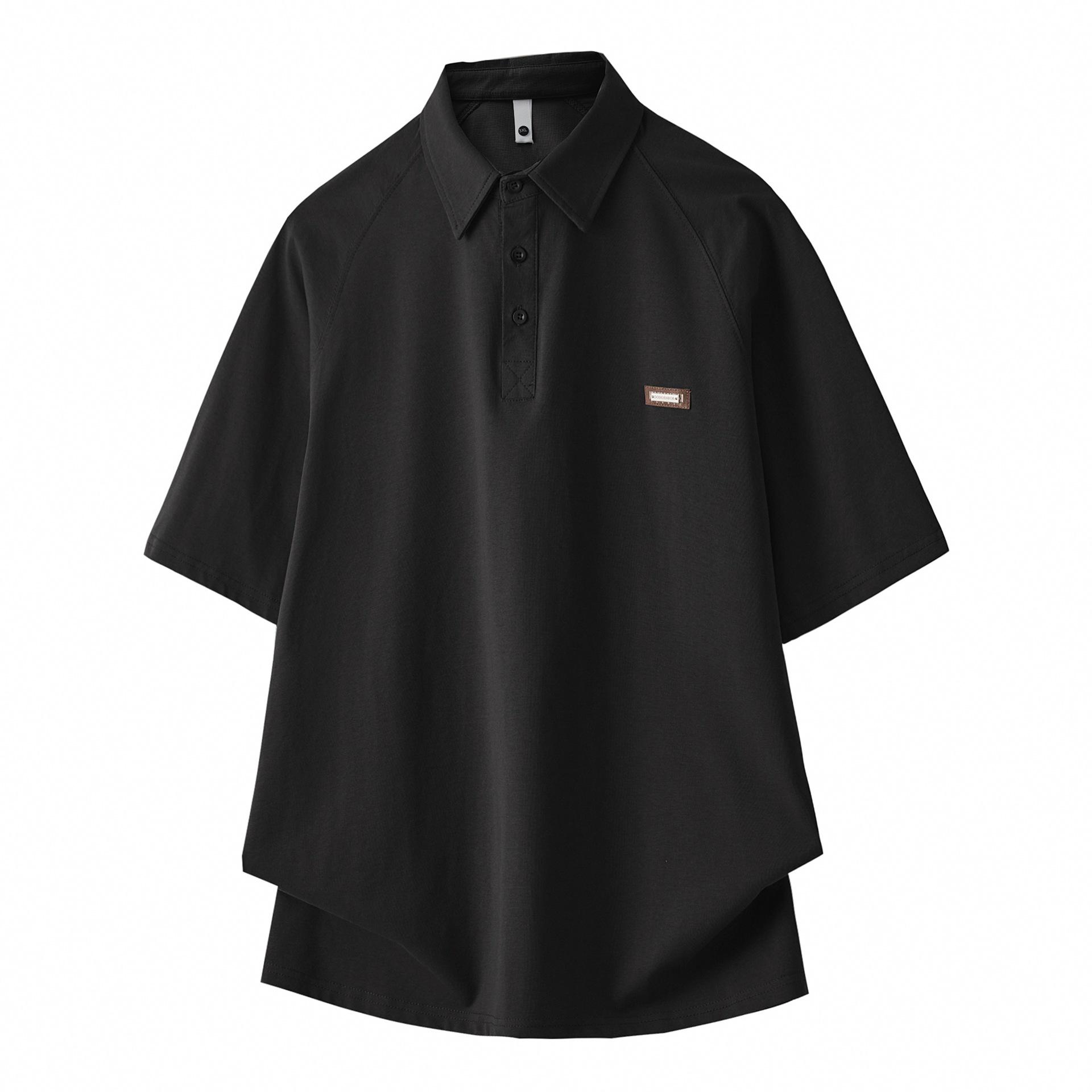 Men s Trendy Short Sleeve Lapel Shirt - New Summer Fashion Design L