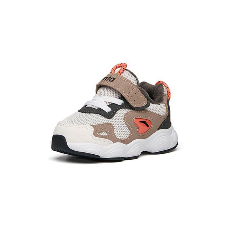 Anta Infant Fleece Lined Warm Sports Casual Shoes Baby Shoes Gray Green 312140056A-3