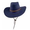 Unisex Western Hat Vintage Fedora with and Wool for Wind