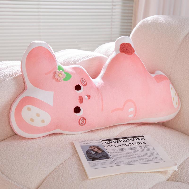 Cartoon Cute Crocodile Meal Rabbit White Goose Fox Lying Flat Series Pillow Plush Toy Doll Sofa Opposite Sex Pillow