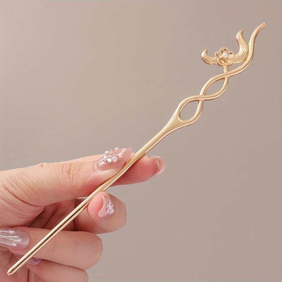 

Simple Atmospheric Hollow out Alloy Women s Hair Clip Braided Hair Multifunctional Hairpin Daily Wear Music Festival Accessories