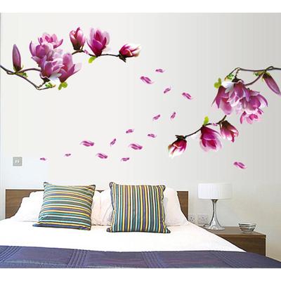 Magnolia Flower Home Household Room Wall Sticker Mural Decor Decal Removable New