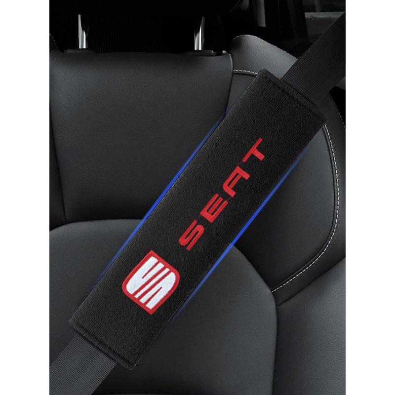 New Car Safety Belt Shoulder Cover Seat Belt Pads Accessories for SEAT Toledo Cordoba MK3 Leon FR 5 6 MII Altea 5F Ibiza Alhambra