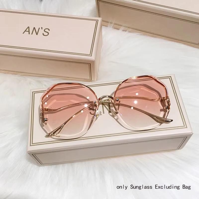 Exquisite Borderless Sunglasses Retro Gradient Unisex Mountaineering Cycling Glasses Summer Outdoor Sports