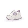 2025 Spring New 8cm Muffin Thick-soled Inner Height-increasing Rhinestone Women's Shoes Korean Version of Versatile Round Head Casual Little White