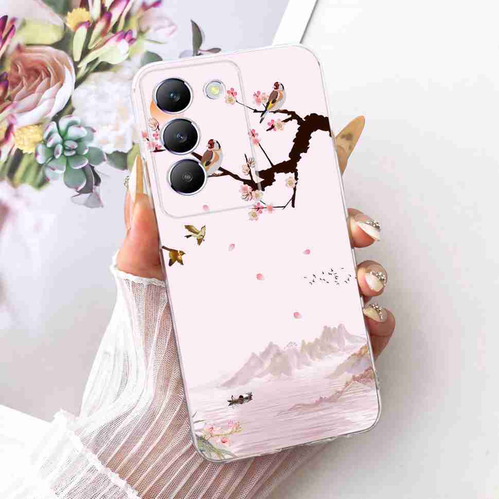 For Vivo Y100 IDN 5G Case New Fashion Painted Cover Silicone Soft TPU Fundas For Vivo Y200e Y 200E 100 Phone Case Coque