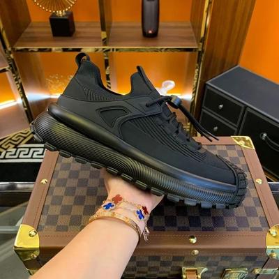 Inverno Primavera e Outono Novos Sapatos Casuais Masculinos Confortáveis Tecido Voador para Homens Alta Qualidade Tendência da Moda Versátil Estilo Bonito