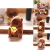 Cute Capybara Plush Toy Pendant With Pp Cotton Filling For Bag Decor And Gifts